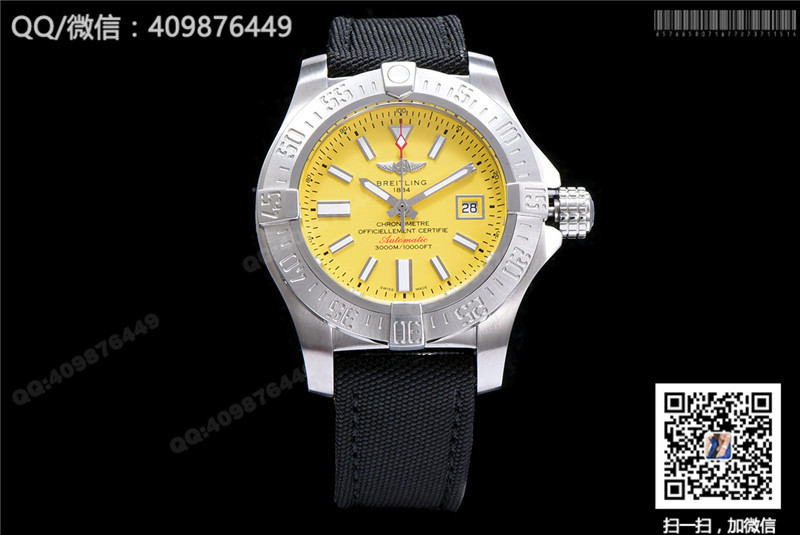 百年靈BREITLING AVENGER復(fù)仇者系列機(jī)械腕表A077I19PRS 條訂刻度